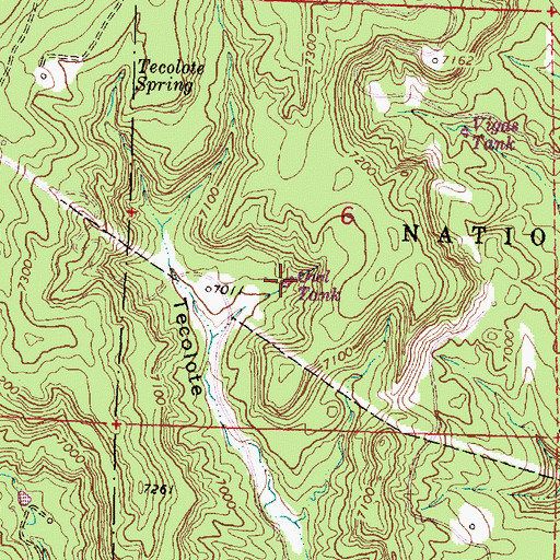Topographic Map of Owl Tank, NM