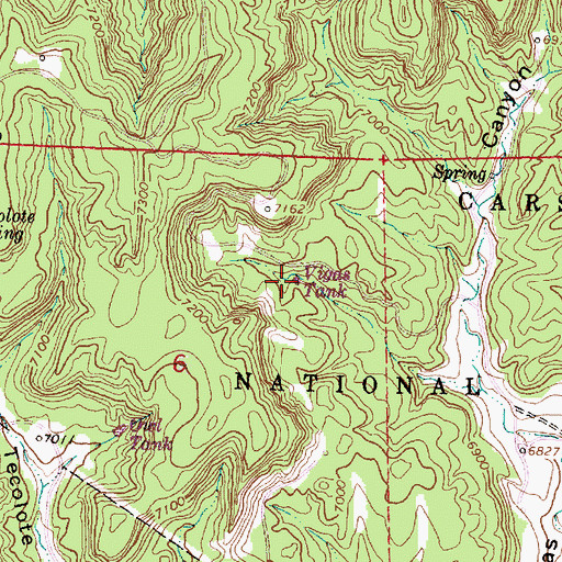 Topographic Map of Vigas Tank, NM