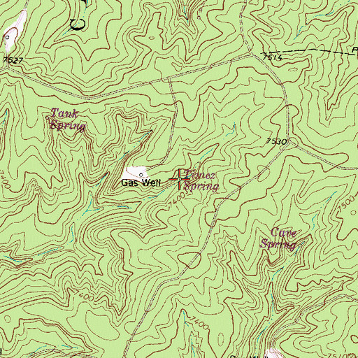 Topographic Map of Timez Spring, NM
