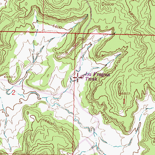 Topographic Map of La Fragua Tank, NM