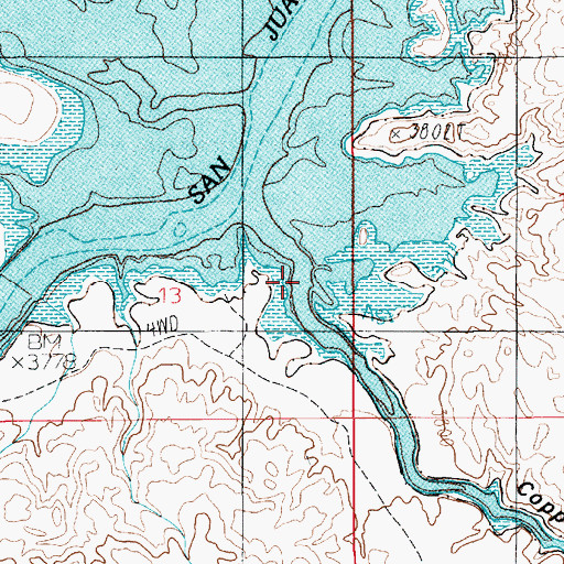 Topographic Map of Copper Creek, UT