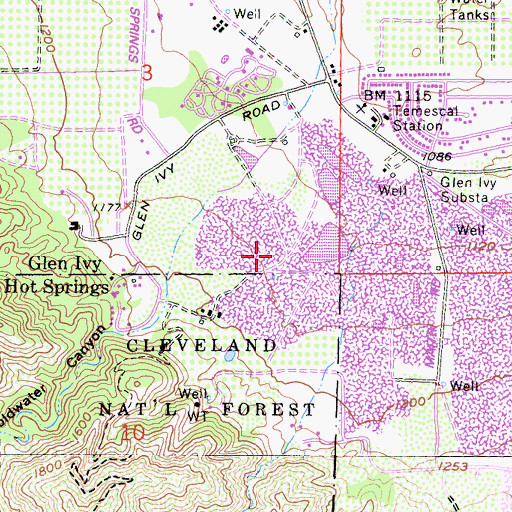 Topographic Map of Maitri Road Pit, CA