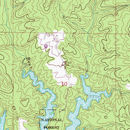 Topographic Map of Anton School (historical), AL