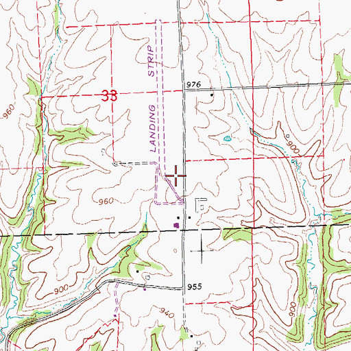 Topographic Map of Foster Field, IL