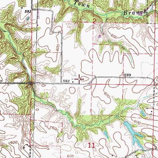 Topographic Map of Wilcoxon Airport, IL