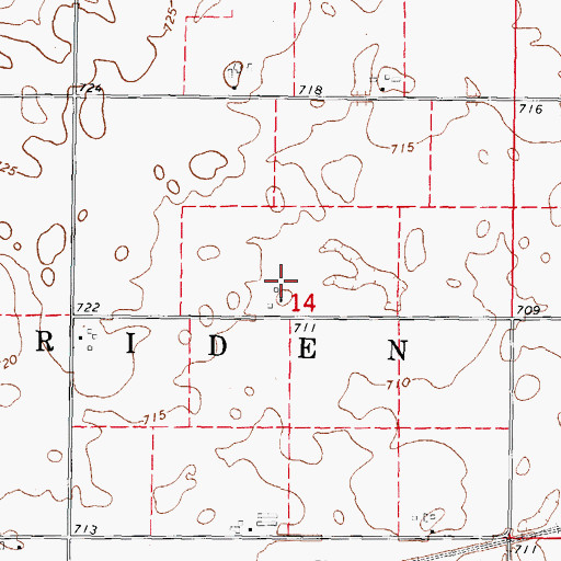 Topographic Map of B & C Airport, IL