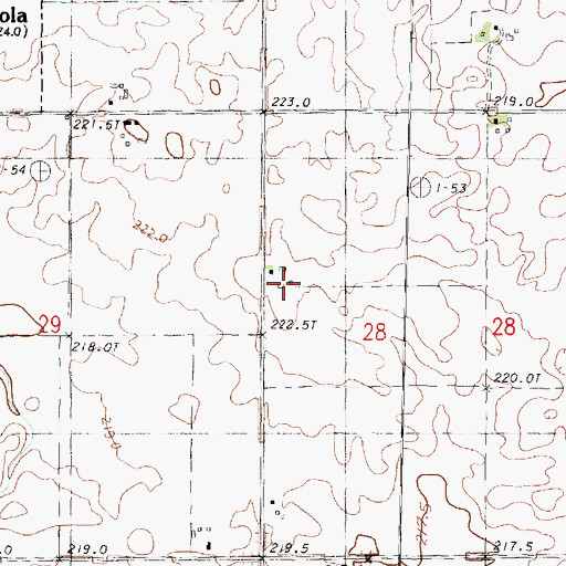 Topographic Map of Barnstorm Field, IL