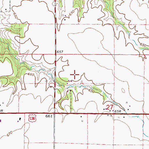 Topographic Map of Sullivan Airport, IL