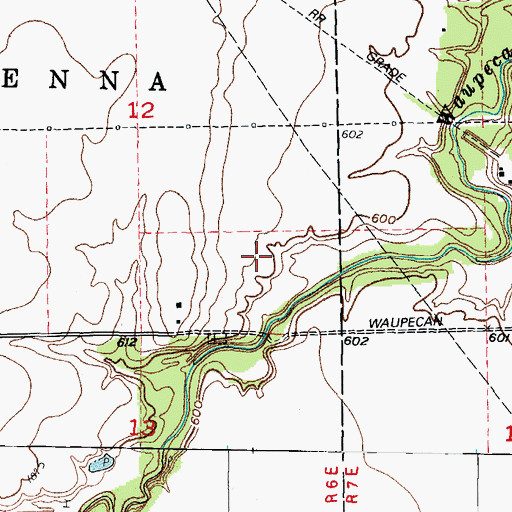 Topographic Map of Curanda Airport, IL