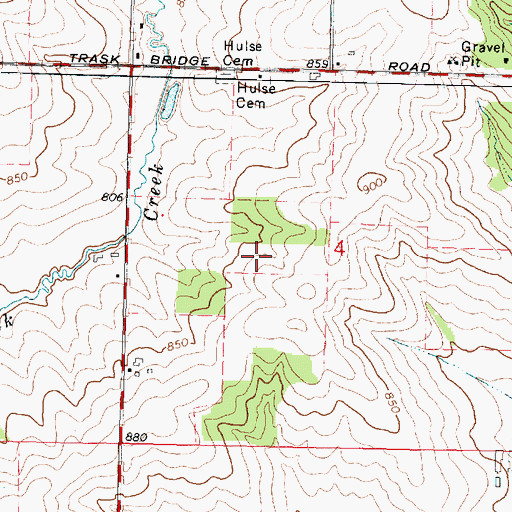 Topographic Map of O'Connor Field, IL