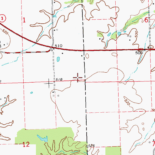 Topographic Map of Duclos RLA Airport, IL