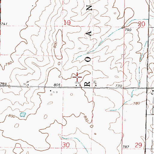 Topographic Map of Michael Pfister Airport, IL
