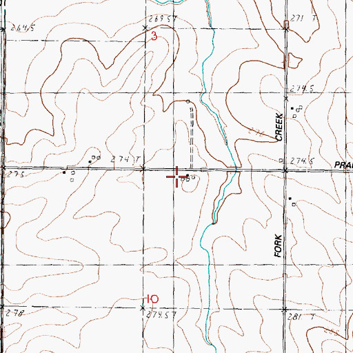 Topographic Map of Sneek Airport, IL