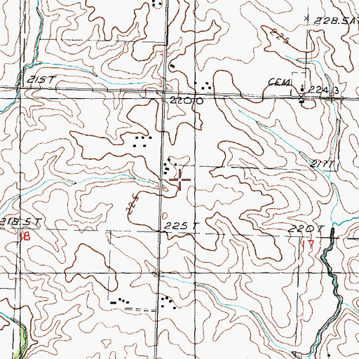 Topographic Map of Stutzke Airport, IL