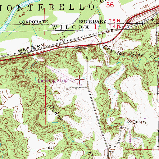 Topographic Map of Jan Knipe Airport, IL