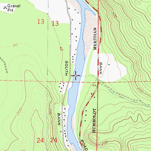 Topographic Map of Sultan Creek, CA