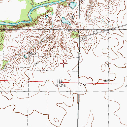 Topographic Map of Gaitros Airport, IL