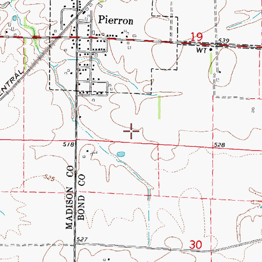 Topographic Map of Smith RLA Ultralight Flightpark, IL