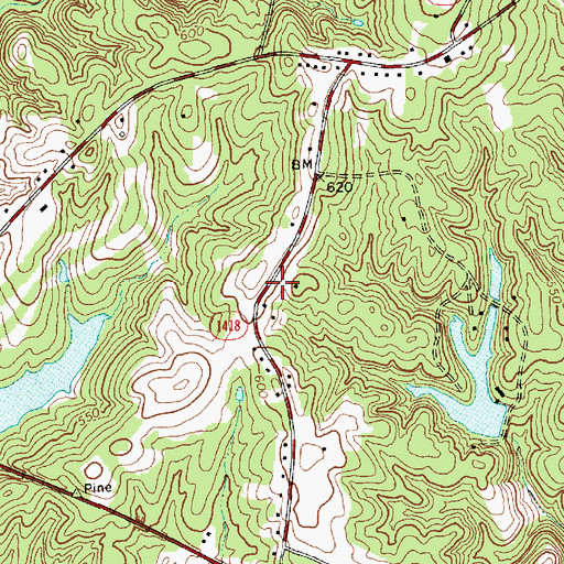 Topographic Map of Spencer Field, NC
