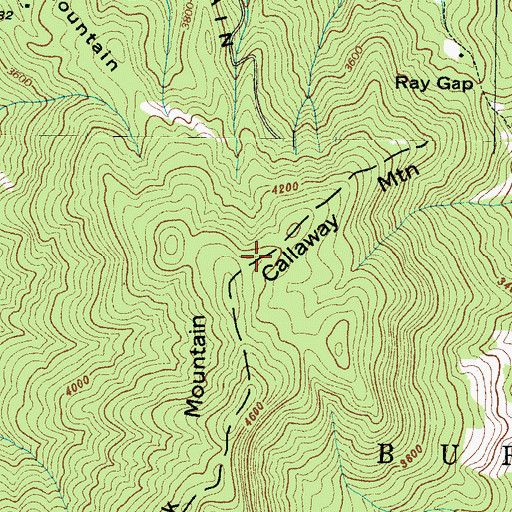 Topographic Map of Mountain Air Airport, NC