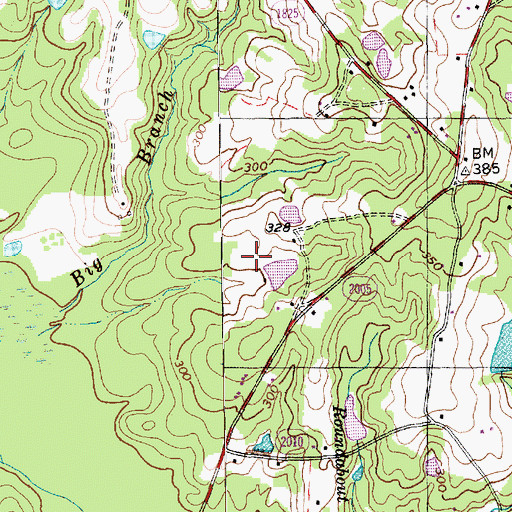 Topographic Map of Rooster Field, NC