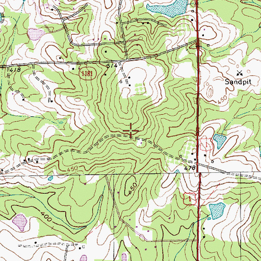 Topographic Map of Dean Field, NC