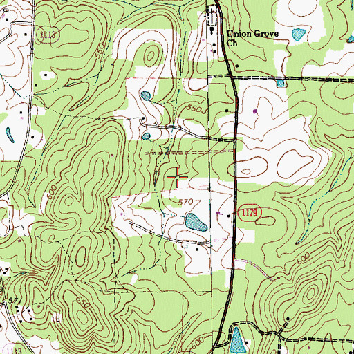 Topographic Map of Miles Airport, NC