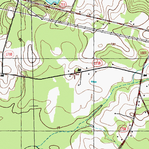Topographic Map of Elkins Field, NC