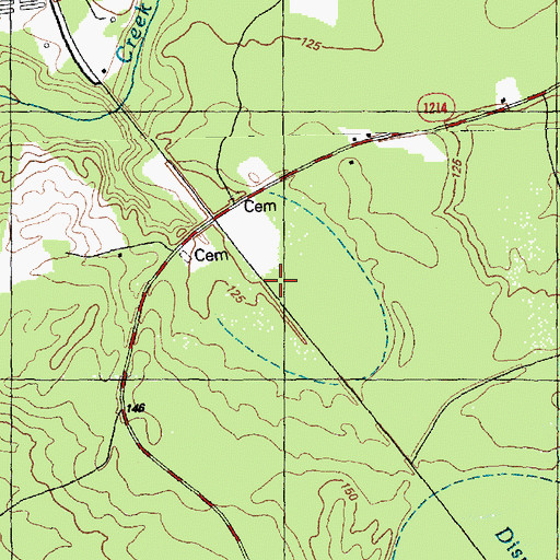 Topographic Map of Twin Oak Airport, NC
