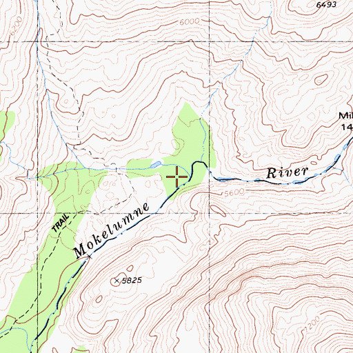 Topographic Map of Summit City Creek, CA