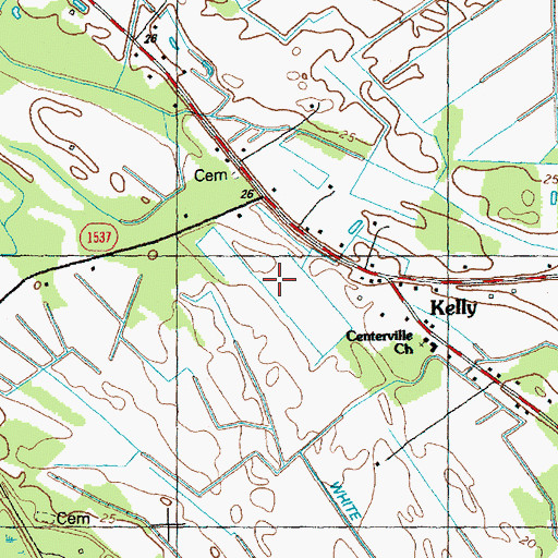 Topographic Map of Mitchell Field, NC