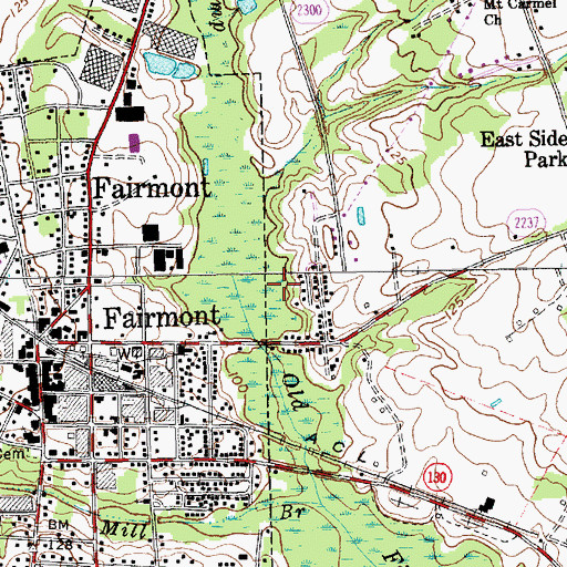 Topographic Map of McKee Airport, NC