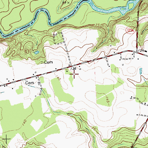 Topographic Map of Scottbrook Farm Airport, NC