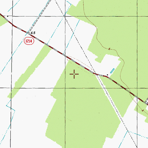 Topographic Map of Craig Craft Airport, NC
