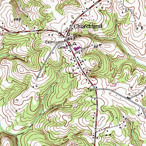Topographic Map of Morrison Field, NC