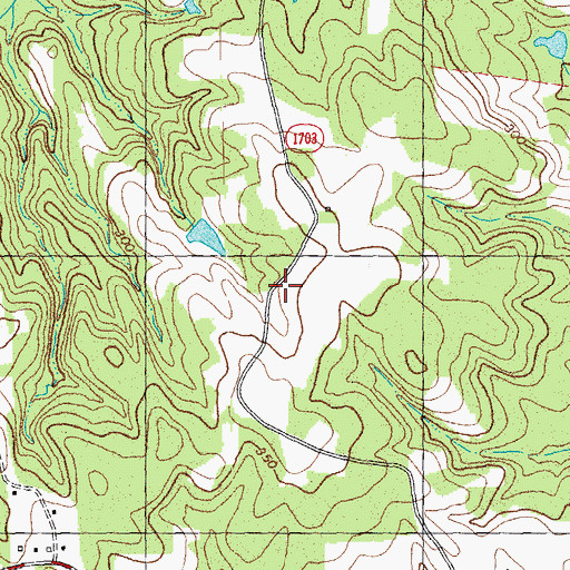 Topographic Map of Triangle North Executive Airport, NC