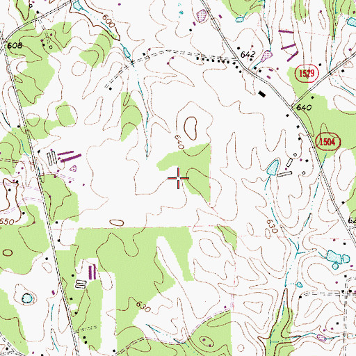 Topographic Map of Edwards Airport, NC