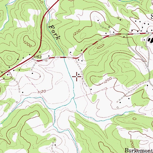 Topographic Map of Clyde Valley Airport, NC