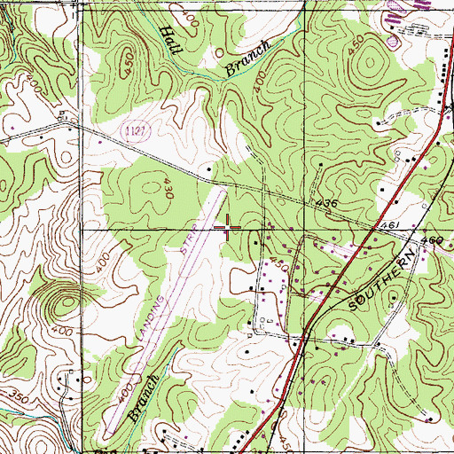 Topographic Map of Jordan Field, NC