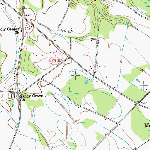 Topographic Map of E T Field, NC