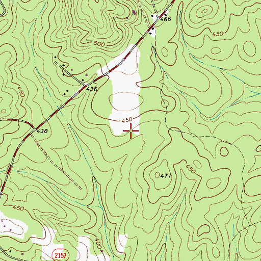 Topographic Map of Eagles Landing, NC