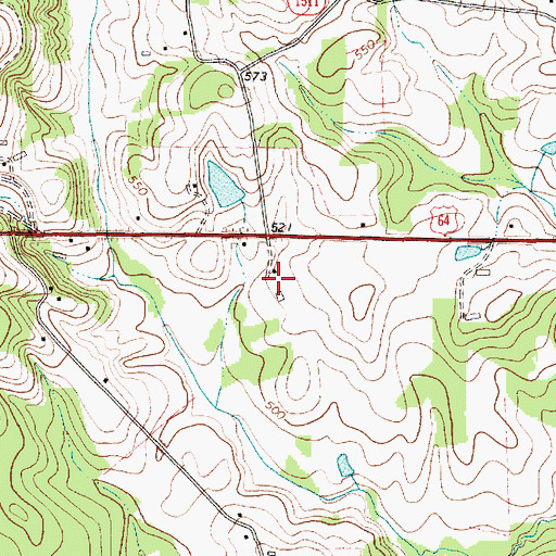 Topographic Map of Dead Dog Airport, NC