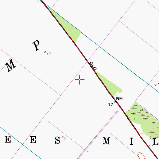 Topographic Map of Donald's Air Park Inc, NC