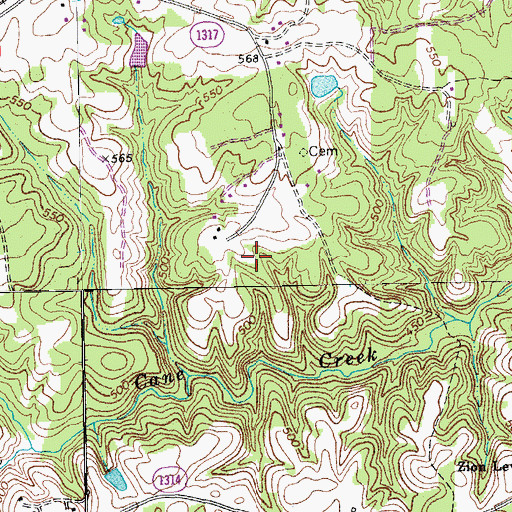 Topographic Map of Holeman Field, NC