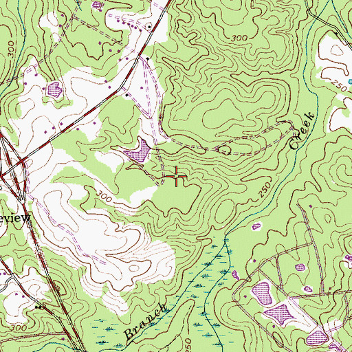 Topographic Map of Pineview Air Airport, NC
