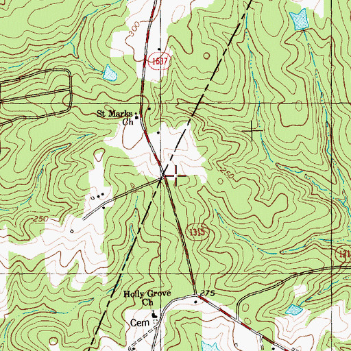 Topographic Map of Spring Paths Airport, NC