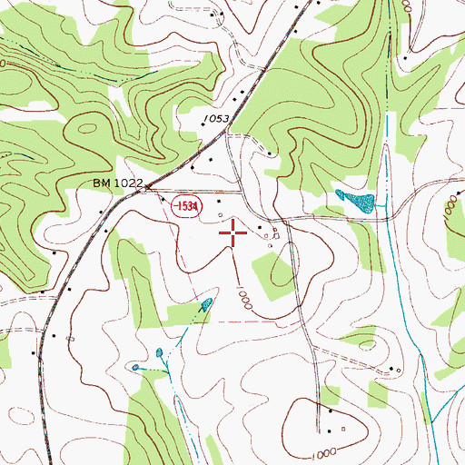 Topographic Map of Flying BJ Airport, NC