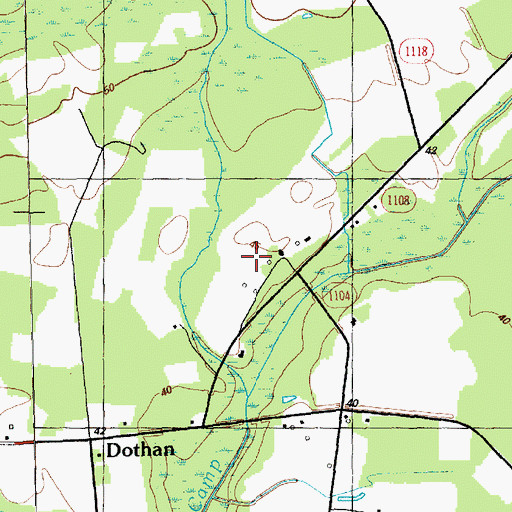 Topographic Map of Cox Field, NC