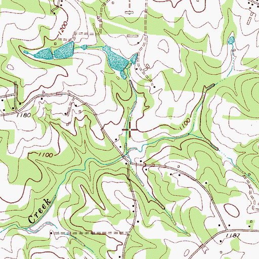 Topographic Map of Brown Airport, NC