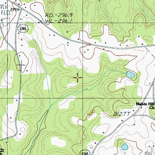 Topographic Map of Wheat Field Airport, NC